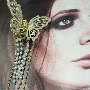 Fashion Butterfly Claw Long Hair Tie Girl Women Casual Formal Accessory Gift